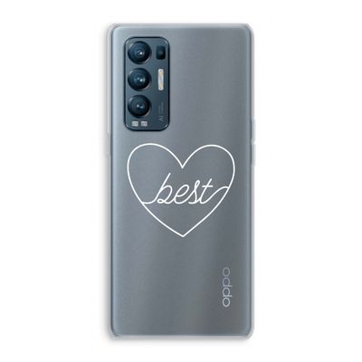 Best heart pastel: Oppo Find X3 Neo Transparant Hoesje