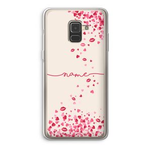 Hartjes en kusjes: Samsung Galaxy A8 (2018) Transparant Hoesje