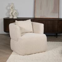 Fauteuil Ollie Beige Bouclé - Giga Meubel