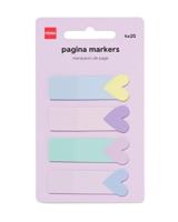 HEMA Pagina Markers Hartjes - 4x20