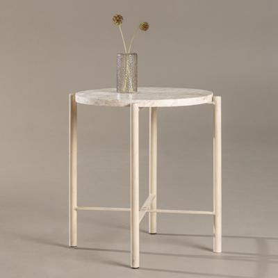 Nohr Ronde Bijzettafel 'Arnita' Mactan steen, 40cm