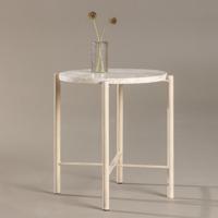 Nohr Ronde Bijzettafel 'Arnita' Mactan steen, 40cm