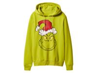 Heren kersthoodie The Grinch (Groen, L)
