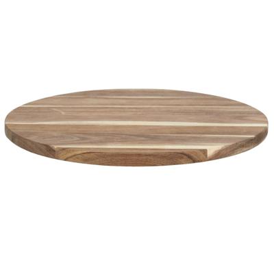Cook Concept draaibaar serveer plateau - dienblad - Acacia hout - D35 cm - lichtbruin - rond