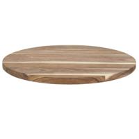 Cook Concept draaibaar serveer plateau - dienblad - Acacia hout - D35 cm - lichtbruin - rond
