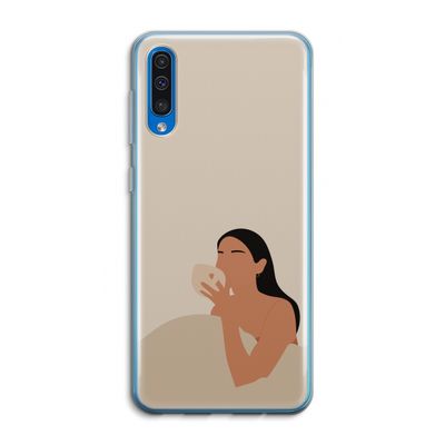Fresh coffee: Samsung Galaxy A50 Transparant Hoesje