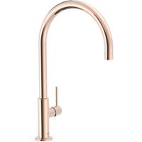 Wastafelkraan Tres Study | Opbouw | Draaibare uitloop | Mengkraan | Hoog model | 1-hendel | Rond | 24k Rose goud