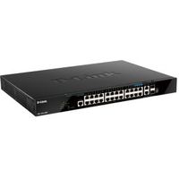 D-Link DGS-1520-28MP netwerk-switch Managed L3 10G Ethernet (100/1000/10000) Power over Ethernet (PoE) 1U Zwart - thumbnail