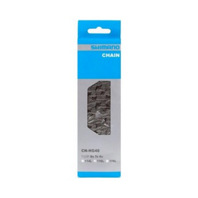 Shimano hg40 ketting 6/7/8v 116 schakels - grijs