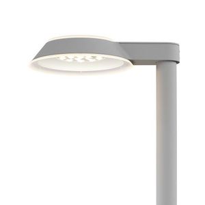 Louis Poulsen Homann Lantaarnpaal - 3000K Nightdim 1751lm - Asym 2H - No uplight - Aluminium