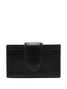 Jacquemus porte-cartes Le Bambino en cuir - Noir