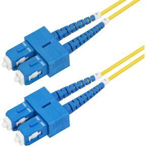 StarTech.com 1m SC naar SC (UPC) OS2 Single Mode Duplex Glasvezel Kabel, 9/125µm, Laser Optimized, 4