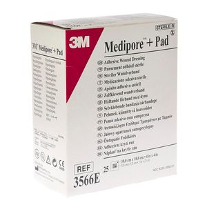 Medipore + Pad 3m 10x10,0cm 25 3566e