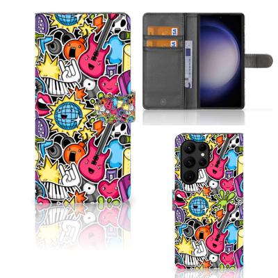 Samsung Galaxy S23 Ultra | Wallet Case | met Pasjes | Punk Rock