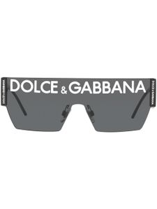 Dolce & Gabbana Eyewear lunettes de soleil à logo - Noir