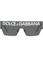 Dolce & Gabbana Eyewear lunettes de soleil à logo - Noir - thumbnail