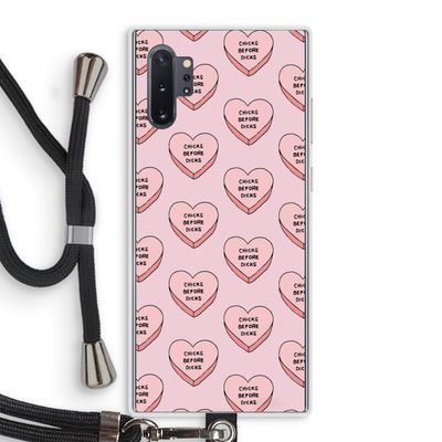Chicks before dicks: Samsung Galaxy Note 10 Plus Transparant Hoesje met koord