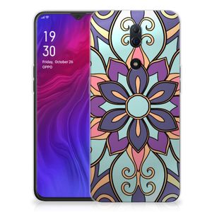 OPPO Reno Z TPU Case Purple Flower