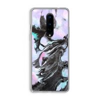 Pastel zwart: OnePlus 8 Transparant Hoesje Pastel zwart: OnePlus 8 Transparant Hoesje