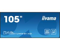 Iiyama ProLite LH10551UWS-B1AG Digital Signage display Energielabel: G (A - G) 266.7 cm (105 inch) 5120 x 2160 Pixel 24/7 Anti-burn-in-functie, Media
