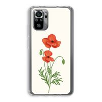 Red poppy: Xiaomi Redmi Note 10S Transparant Hoesje