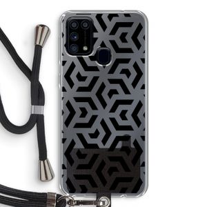 Crazy pattern: Samsung Galaxy M31 Transparant Hoesje met koord