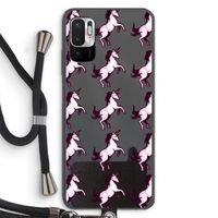 Musketon Unicorn: Xiaomi Redmi Note 10 5G Transparant Hoesje met koord