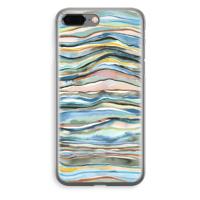 Watercolor Agate: iPhone 8 Plus Transparant Hoesje