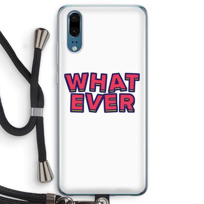 Whatever: Huawei P20 Transparant Hoesje met koord