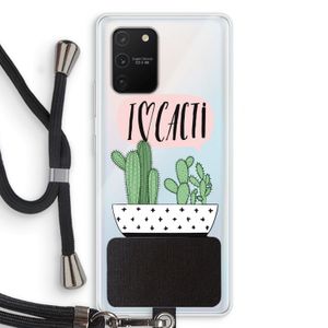 I love cacti: Samsung Galaxy S10 Lite Transparant Hoesje met koord