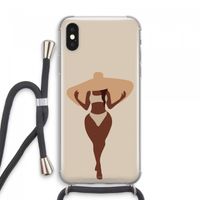 Let's get salty: iPhone XS Max Transparant Hoesje met koord