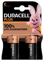 Duracell batterij Plus 100% C, blister van 2 stuks - thumbnail