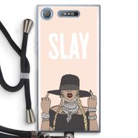 Slay All Day: Sony Xperia XZ1 Transparant Hoesje met koord