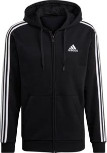 adidas Essentials Fleece 3 Stripes Hoodie Heren Zwart maat XXL