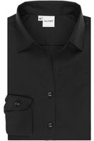 OLYMP Luxor Comfort Fit Dames Overhemd zwart, Effen