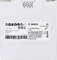 Bosch Accessoires X-LOCK Fiberschijf, 115mm, G50, R780 Best for Metal + Inox - 1 stuk(s) - 2608619178 - thumbnail