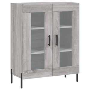 The Living Store Dressoir Classic s - Kast - 69.5 x 34 x 90 cm - Grijs Sonoma Eiken