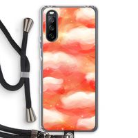 Lichte Wolken: Sony Sony Xperia 10 III Transparant Hoesje met koord