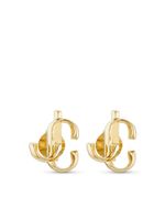 Jimmy Choo puces d'oreilles à plaque logo - thumbnail