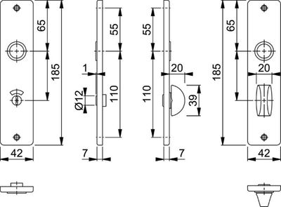 Hoppe kortschild 378 F1 v/b-63/8