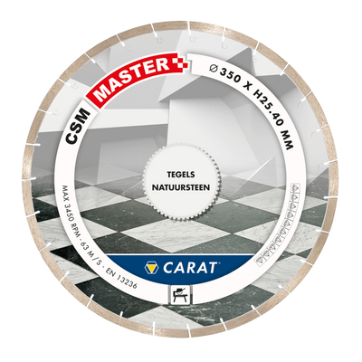 Carat DIAMANTZAAG TEGELS Ø350x25,40MM, CSM MASTER - CSMM350400 - CSMM350400
