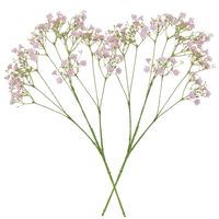 8x stuks kunstbloemen Gipskruid/Gypsophila takken roze 70 cm - thumbnail