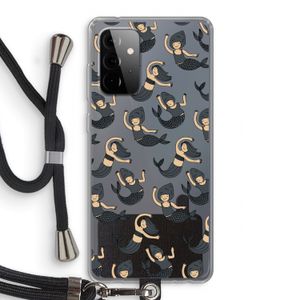 Zeemeermin: Samsung Galaxy A72 5G Transparant Hoesje met koord