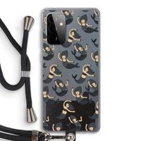 Zeemeermin: Samsung Galaxy A72 5G Transparant Hoesje met koord