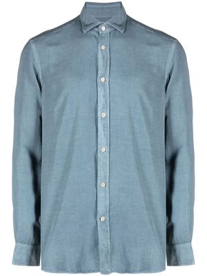 Boglioli chemise en lyocell à manches longues - Bleu