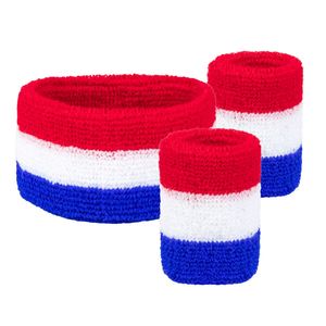 Zweetbandset Holland Rood/Wit/Blauw