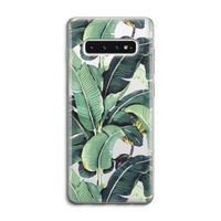 Bananenbladeren: Samsung Galaxy S10 4G Transparant Hoesje