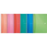 Oxford Office My Colours spiraalschrift, 180 bladzijden, ft A5, geruit 5 mm, geassorteerde kleuren