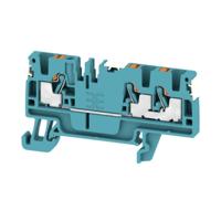 Weidmüller 2674730000 Doorgangsserieklem Push-In-klem, Steekaansluiting Blauw 100 stuk(s)