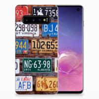 Samsung Galaxy S10 | Siliconen hoesje | met foto Kentekenplaten
